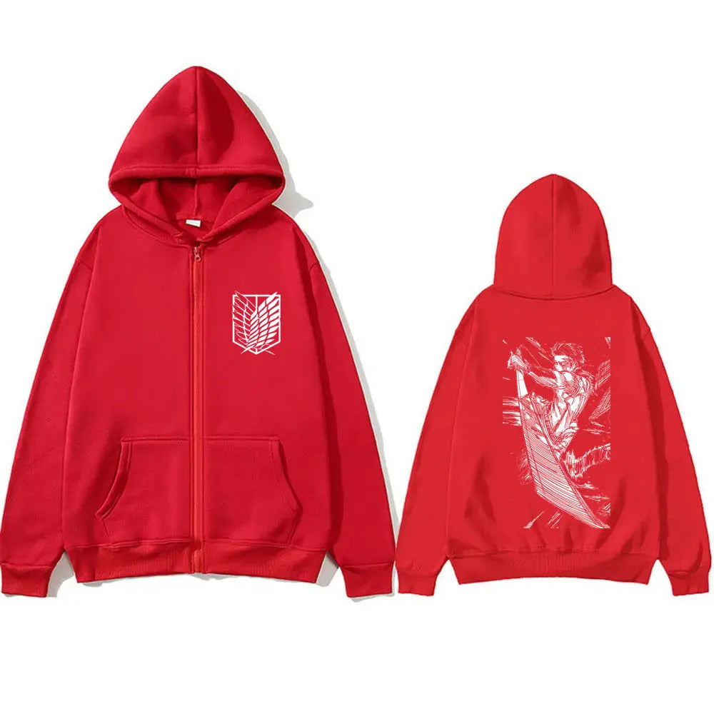 Legendary Levi Ackerman Zip-Up Hoodie