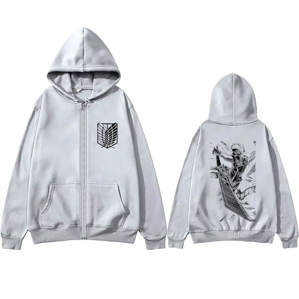 Legendary Levi Ackerman Zip-Up Hoodie