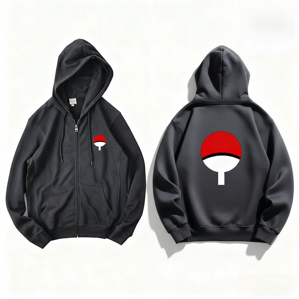 Uchiha Clan Zip-Up Hoodie