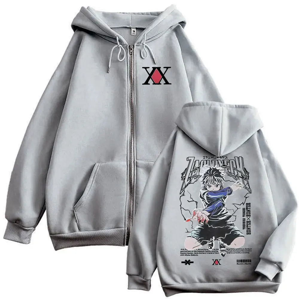 Killua Zoldyck Lightning Zip Hoodie