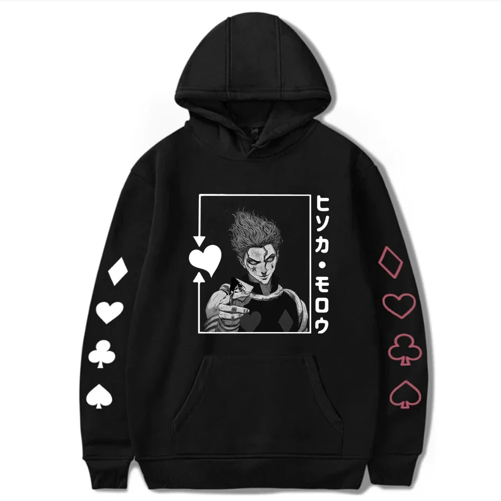 Hisoka Morow Playing Card Hoodie