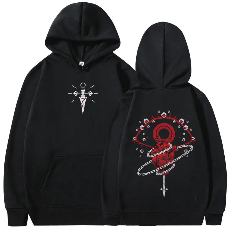 Kurapika's Chain Heart Hoodie