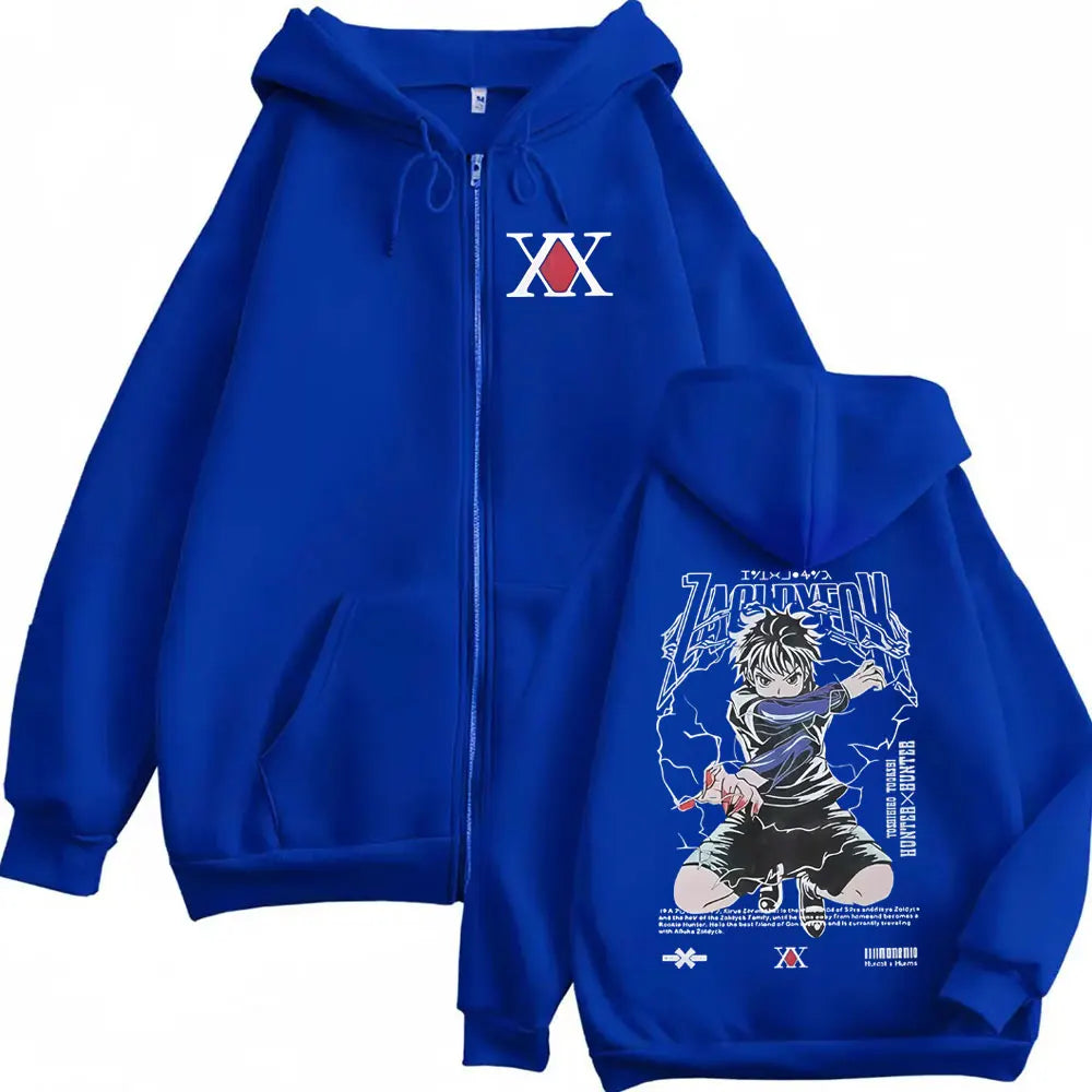 Killua Zoldyck Lightning Zip Hoodie