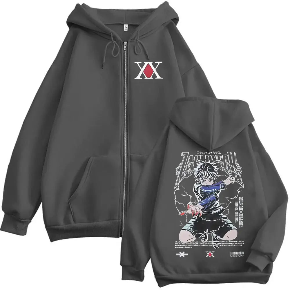 Killua Zoldyck Lightning Zip Hoodie