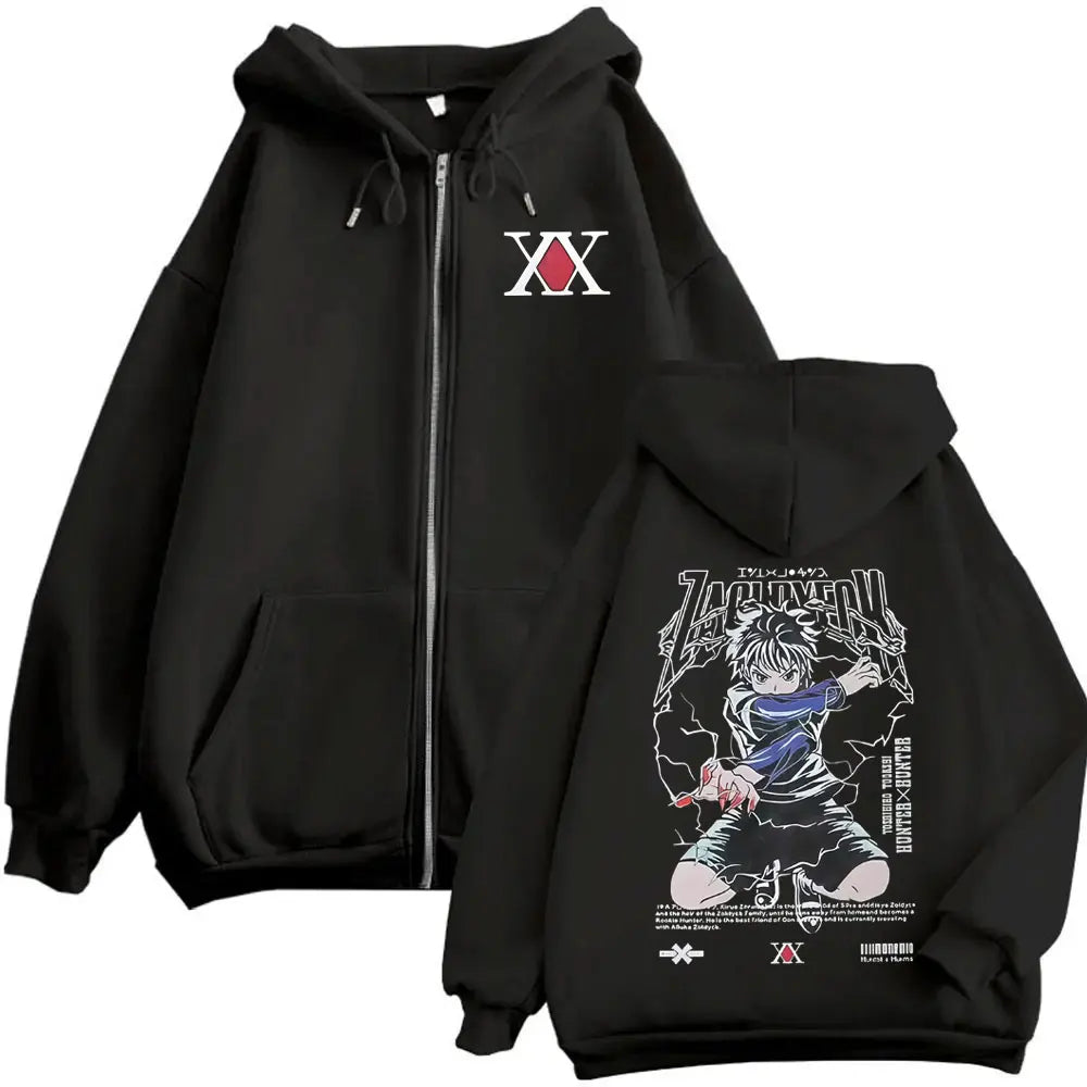 Killua Zoldyck Lightning Zip Hoodie