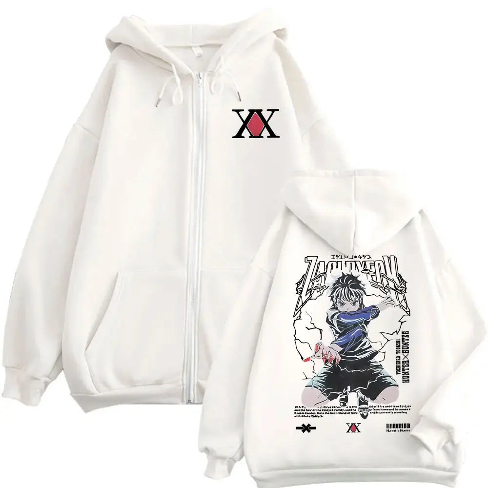 Killua Zoldyck Lightning Zip Hoodie