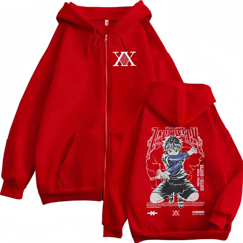 Killua Zoldyck Lightning Zip Hoodie