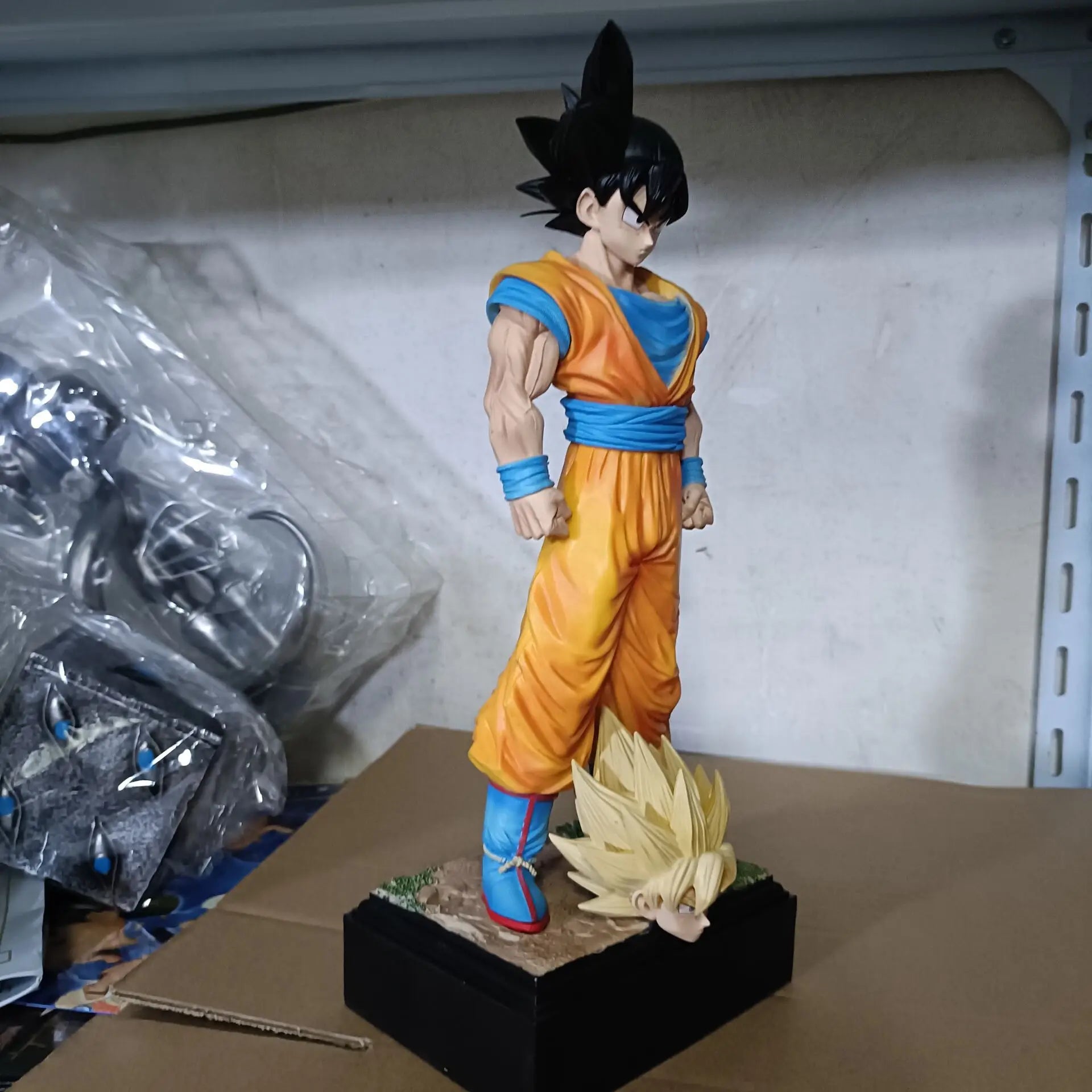 32cm Dragon Ball Goku Action Figure Dragon Ball Z Warrior Goku Action Figure Model Pvc Statue Doll Model Collection Toys Gift